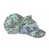 Women’s Korean-Style Floral Print Mesh Baseball Cap, Breathable Hard-Top Summer Hat for Outdoor Sun Protection