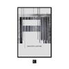 Arte da parete moderna astratta paesaggio forestale bianco nero pittura su tela poster geometrico stampa immagine per soggiorno decorazione casa