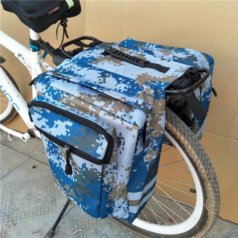 

Bicycle Camo Rear Rack Seat Saddle Bag Cycling Bike Pannier Tail Pouch Pack синій