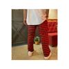 Unisex Red Black Plaid Pattern Pajama Boots Re7byk