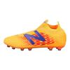 Tekela V3+ Pro Unisex Round Toe Slip On AG Short Rubber Stud Football Shoes Orange Yellow MST1AD35