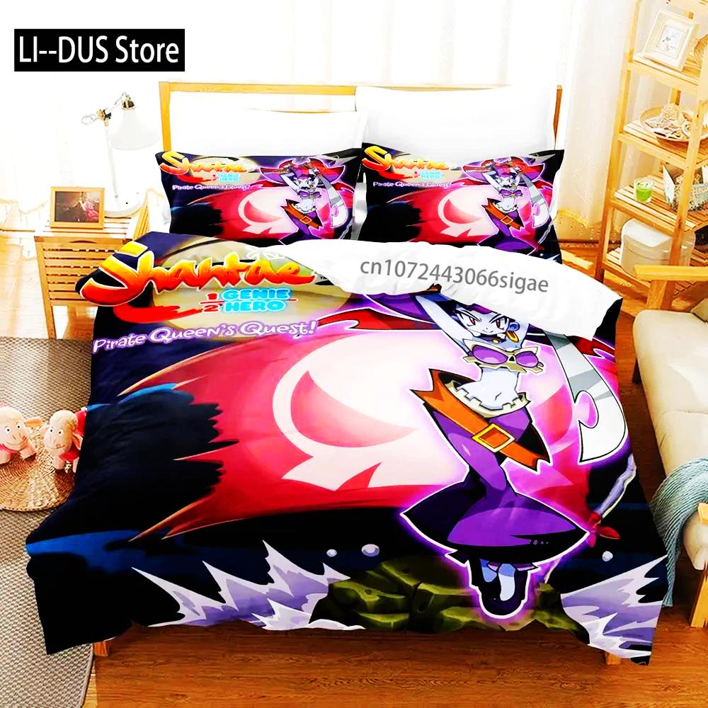 

Shantae Half-Genie Hero Adult Boys Bedding Single Twin Full Queen King Size Duvet Cover Set Bedroom Anime 2023 EU Single(135*200cm)3pcs