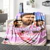 Messi Customize Text Blanket Lightweight Customizable Blanket Warmthful Decor Throw For Picnics Living Room Chair Sofa All-Season Use