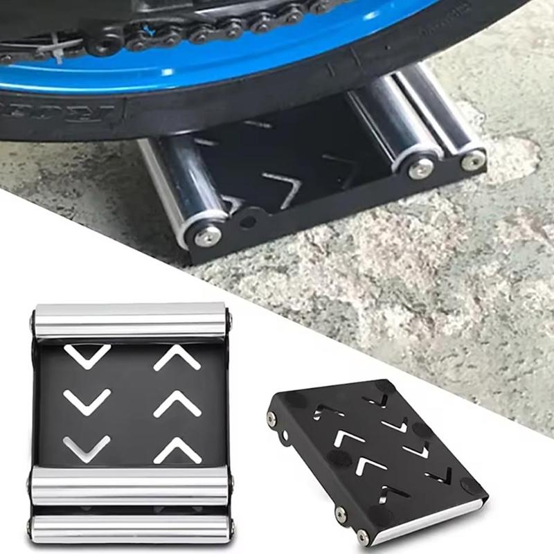 Motorcycle Repair Stand Adjustable Positioning Metal Frame Slip Resistant Base Quick Assembly Space Efficient Design