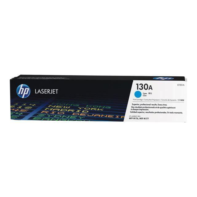 Cartouche de toner cyan HP 130A authentique pour Color LaserJet Pro MFP M176n/177fw