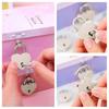 2PCS Silver Heart Shaped Padlock Heart Metal Construction Metal Padlock Small Size With Key Mini Padlock Luggage Lock