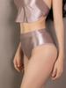 Sexy Candy Color Briefs Oil Glossy Shiny G-String High Waist Panties Bottom Wear Sheer See Through Sexy Thong Underwear