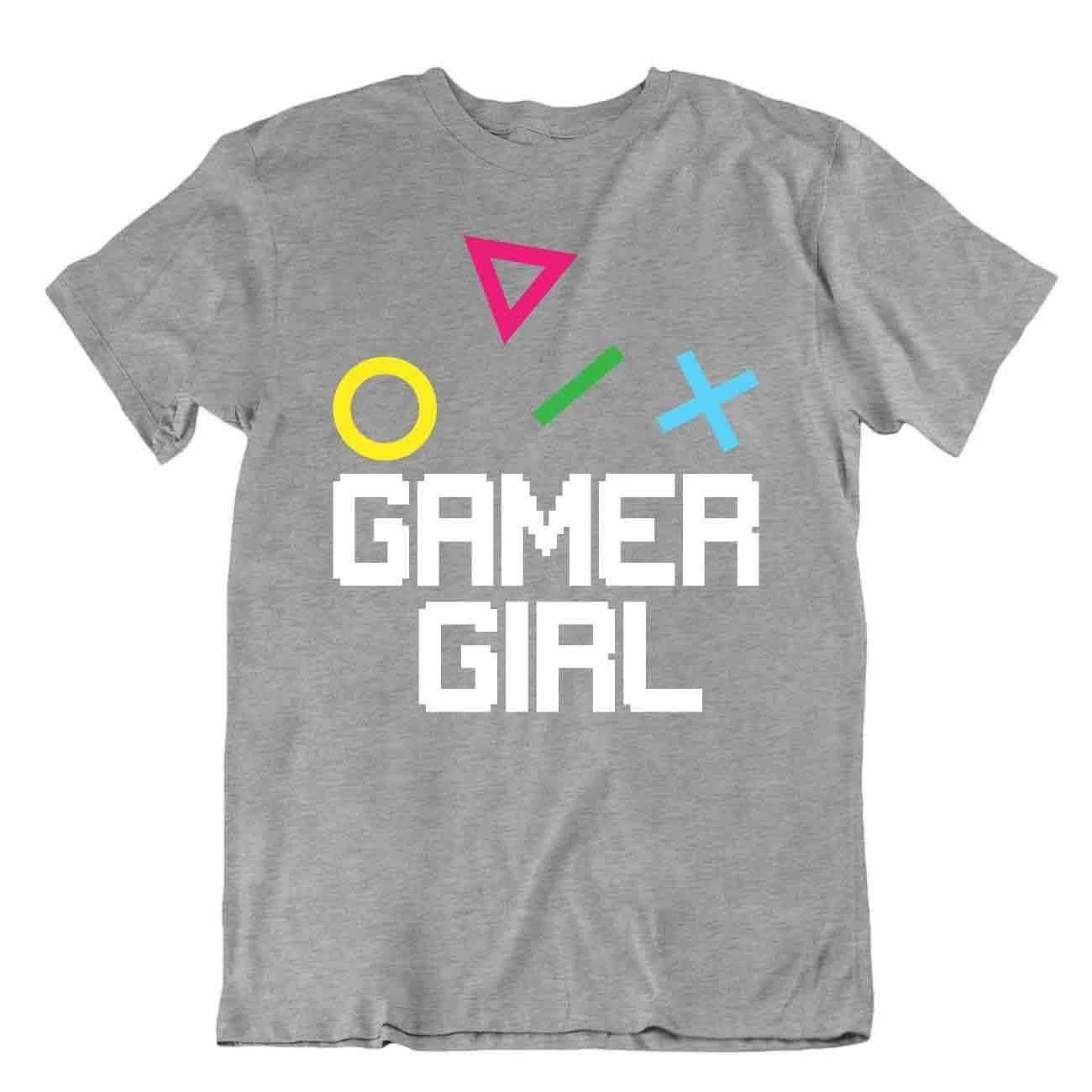 Gamer Girl Tshirt Casual Smart Tees Retro T Shirt 4XL