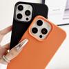 Leather Texture Phone Case for iPhone 11, 12, 13, 14, 16 & 17 - Simple Solid Color, Niche Design, Silicone