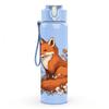 1PC Autumn Fox Illustration 750ml Color Plastic Sports Water Bottle Leakproof Flip Straw Lid Suitable for Sports Office Home Use