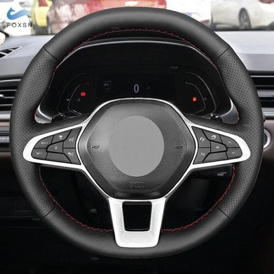 Car Interior Accessories Steering Wheel Microfiber Leather Cover Trim For Renault Clio 5 (V) Zoe