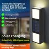 Solar-powered Wall Lamp for Outdoor Decoration, Garden Waterproof, Up-down Lighting, Room Perimeter Wall Light, Sensor