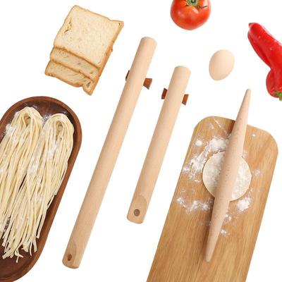 Piccolo Mattarello in Legno per Stendere la Pasta dei Ravioli - Strumento da Forno in Legno di Faggio Non Verniciato