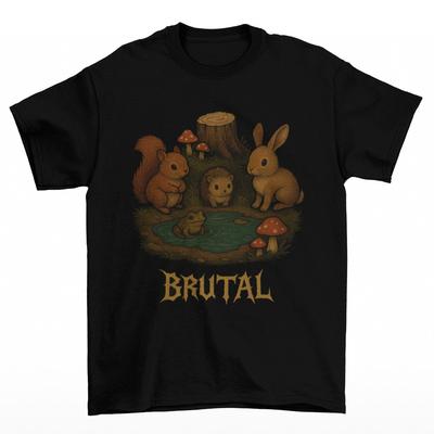 Brutal Animals T-Shirt Unisex Adult Funny Sizes Yard Mythical Squirrel Bunny New