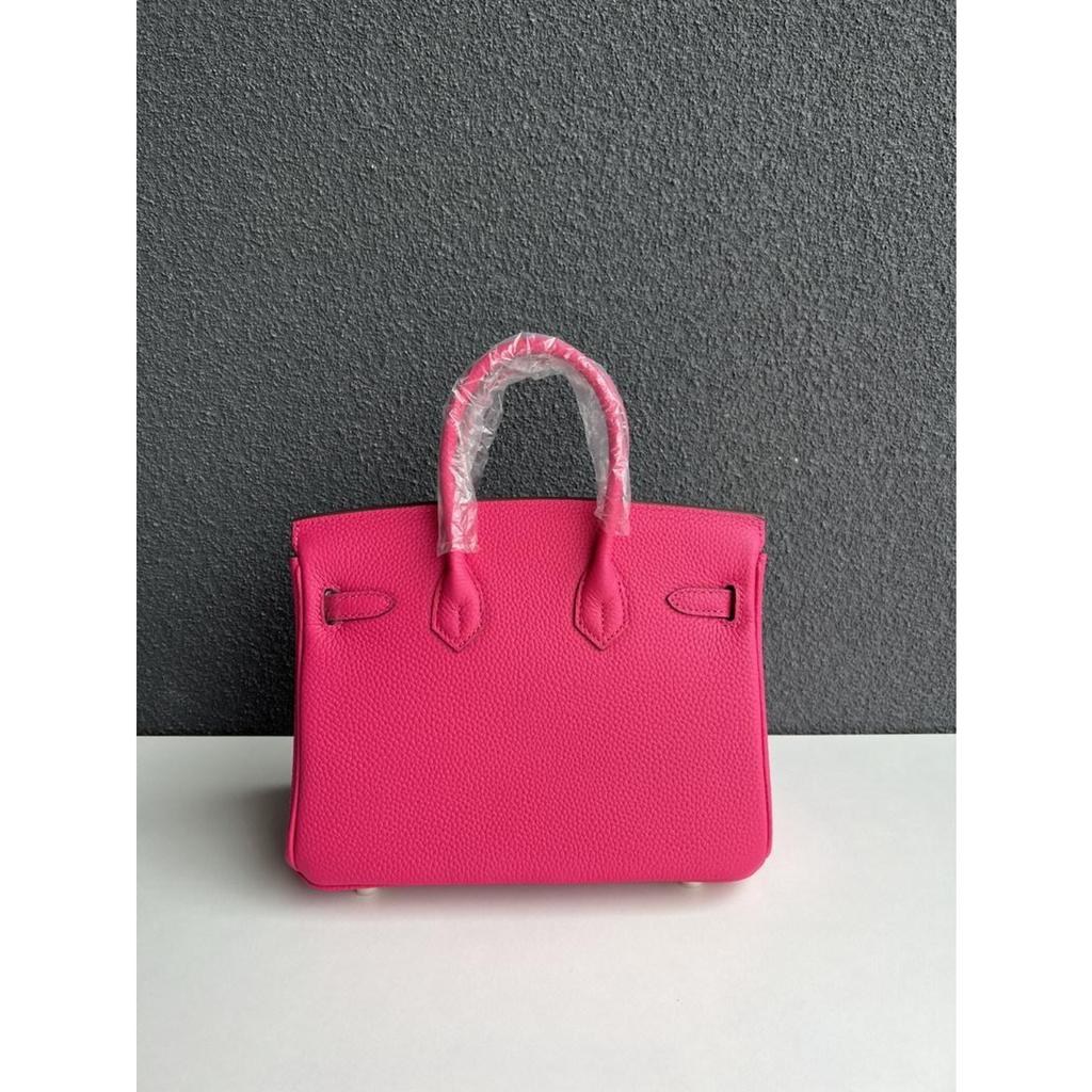 Gold Buckle Classic Fashionable Women's First-layer Cowhide Lychee Leather Handbag
