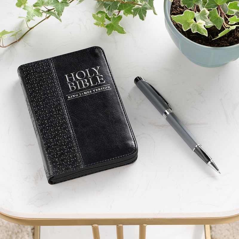KJV Mini Pocket Edition: Zippered Black