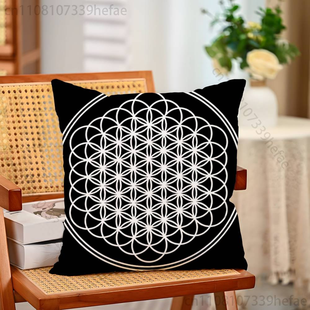 BBring Me The Horizon Pillow Case Plush Pillow Cases Home Decoration Pillow Cover for Sofa Bed Chair Living Room