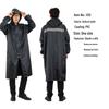 Adult One-Piece Long Raincoat: Fashionable, Thickened, Lengthened Outdoor Windbreaker & Cycling Poncho