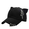 New parent-child metal decorative baseball cap personalized ears hoop cap female street couple hip-hop hat trend