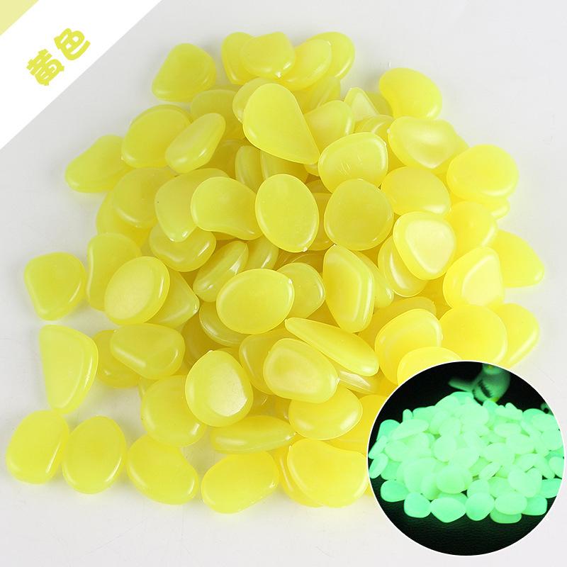 Pacote com 50 Pedras Fluorescentes Luminosas para Decoração de Aquário com Embalagem em Inglês