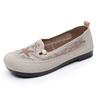 Shoes Women's Cloth Shoes Medium and Comfortable Single Shoes Breathable Mother Shoes One Pedal Soft-soled Women's Shoes