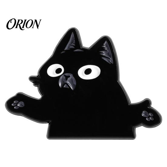 Long-lasting Brooch Black Cat Themed Brooch, Anti-Rust Lightweight Lapel Pin, Cartoon Jewelry Accessories for Clothing Bag Decoration Party