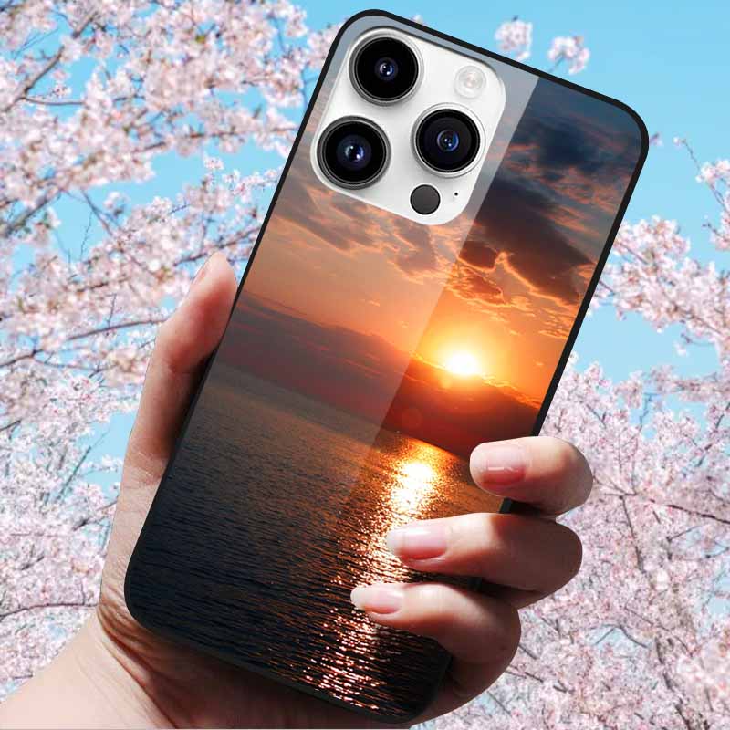For iPhone 16 Pro Max Case Tempered Glass Hard Fashion Cover Soft Bumper for iPhone 16 Pro Phone Shell Capa iPhone 16 Plus Cases