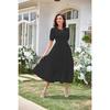 Women Floral Summer Dress Casual Loose Round Neck Short Sleeve Womens Dresses Female Fashion