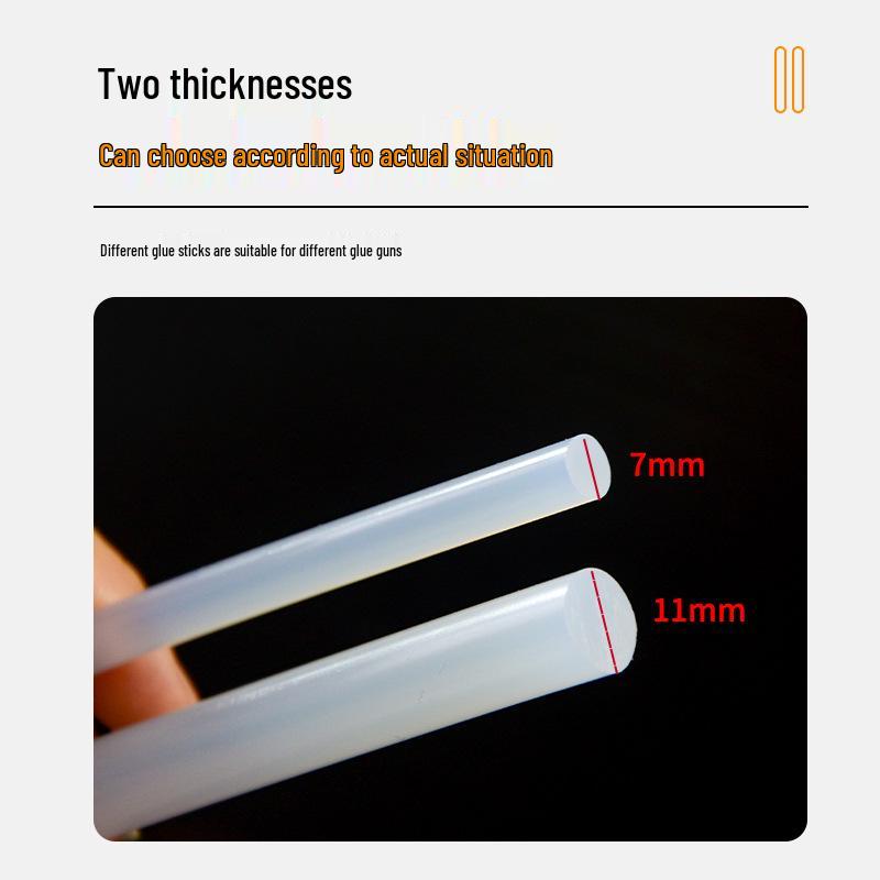 High Viscosity Hot Melt Glue Sticks for Household and Craft - 7mm/11mm Compatible with Glue Guns