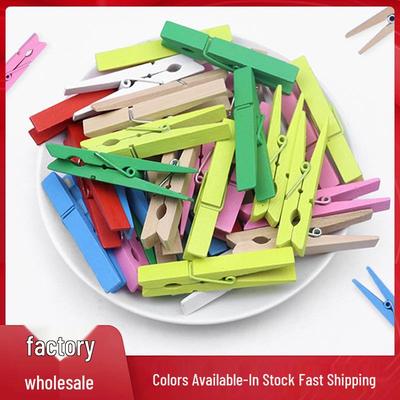 3.5cm Colorful Cartoon Wooden Photo Clips for DIY & Decoration