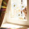 Painted Small Daisy Glass Doors and Windows Home Beautification and Decoration Anti-static Window Stickers