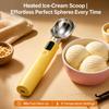 Heated Ice Cream Scoop, USB Rechargeable, 3 Temp Modes, 304 Stainless Steel for Home
