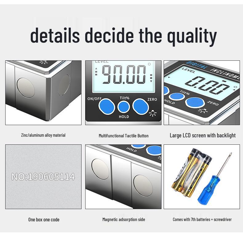 High-Precision Digital Magnetic Angle Gauge