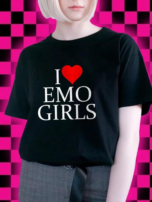 I love emo girls T-shirt M