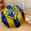 Warrington Wolves Print Auto 8?Ribs Folding Umbrella Wind Resistant Lightweight Automatic Umbrella For Daily Travel