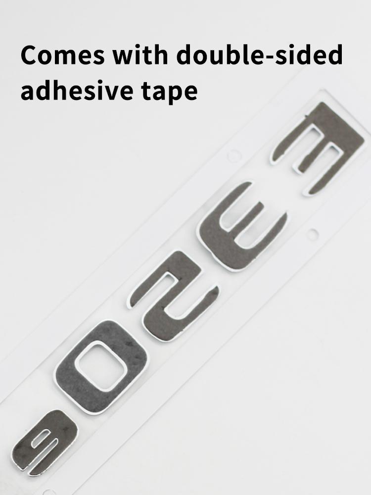 Suitable for Mercedes Benz rear letter sticker W213 C238 w214 E43 E53 E63S E200d E260 E300 E350e E450d 4MATIC V8BITURBO GloosyBK HJS2