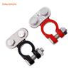 Thick Aluminum Alloy Battery Clamps and Terminals - Black and Red