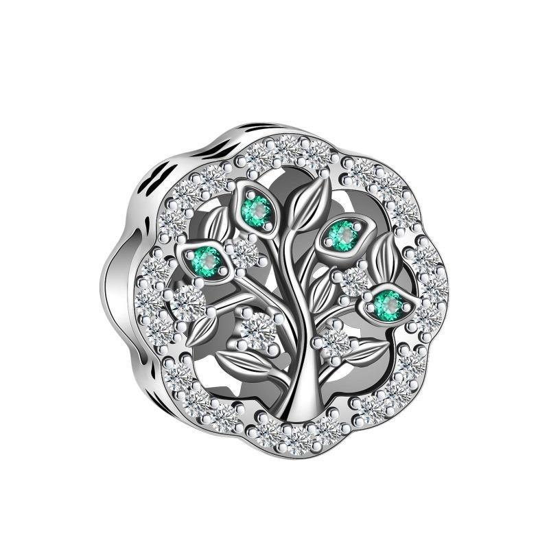 Original Metal Lucky Tree Of Life Charms Love Beads Safety Chain Pendants Fit Bangle Necklace Make your own Accessory Gift Elegant Fashion Beautiful