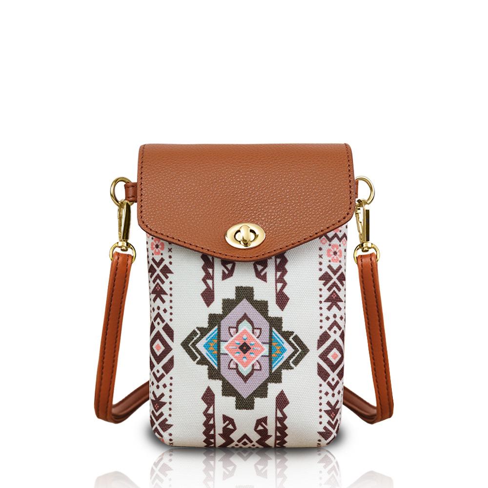 European and American Retro Mobile Phone Bag, Bohemian-style Small Square Bag, Personalized and Versatile, Women's Single-shoulder Crossbody Bag