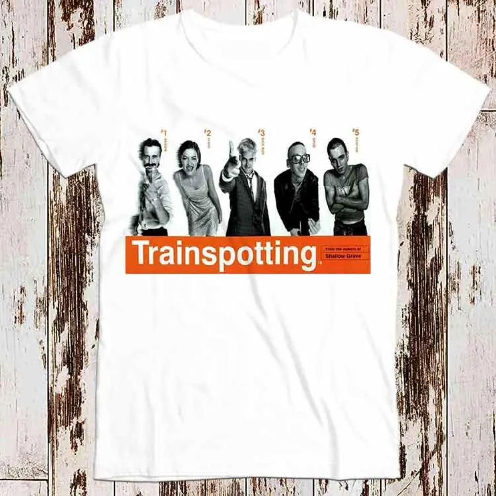 Trainspotting 90er Klassiker Film Retro Super Cool Geschenk T-Shirt Reine Baumwolle Ganzjahres Streetwear Shirt Übergroßes T-Shirt