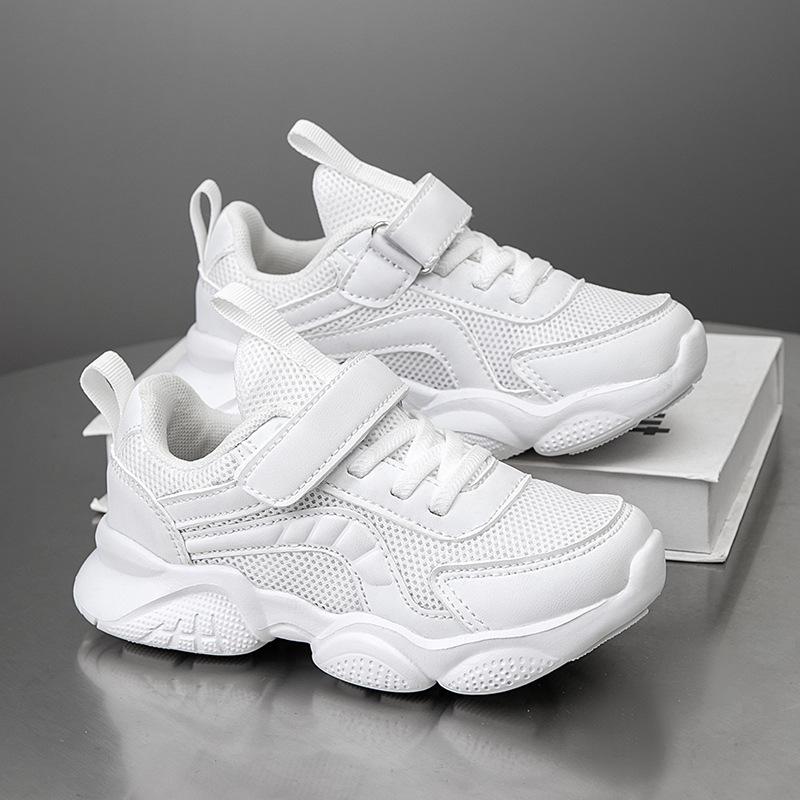 

Children White Shoes Boys Girls Casual Campus Sneakers Little Yellow Duck Shoes size 28