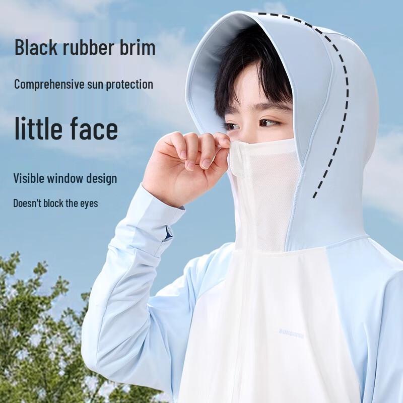 LANGSHA Kids' UV Protection Ice Silk Sunscreen Hoodie