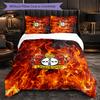 Set Biancheria da Letto Calcio Bayer Leverkusen 3 Pezzi Morbido Copripiumino con Federe Set Decorazione Camera da Letto per la Casa