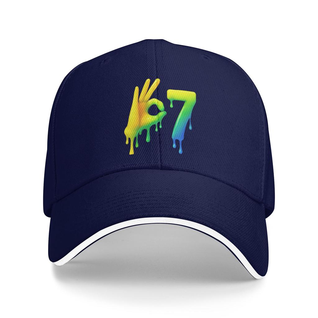 Six Seven 67 Meme for Gen Alpha Baseball Cap Female Male Design Hip Hop Hats Summer Fashion Hiking Fishing Hot Sale Snapback Cap
