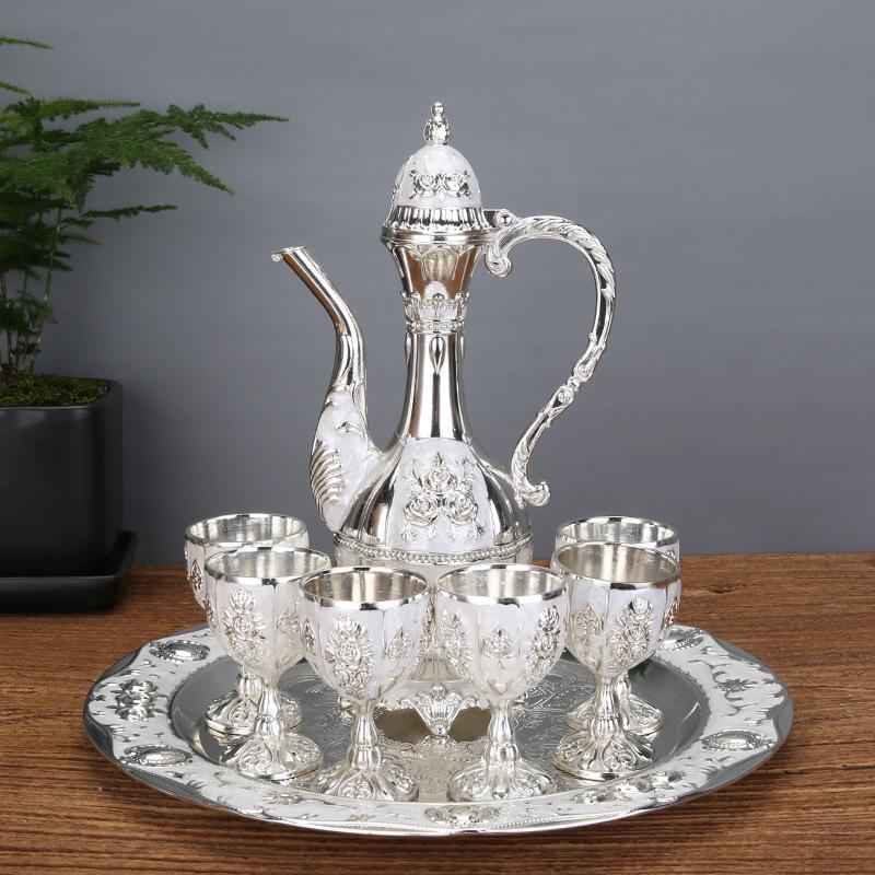 Elegant Wine Set European Style Classic Creative Glass Decanter Gift for Home Restaurant Hotel