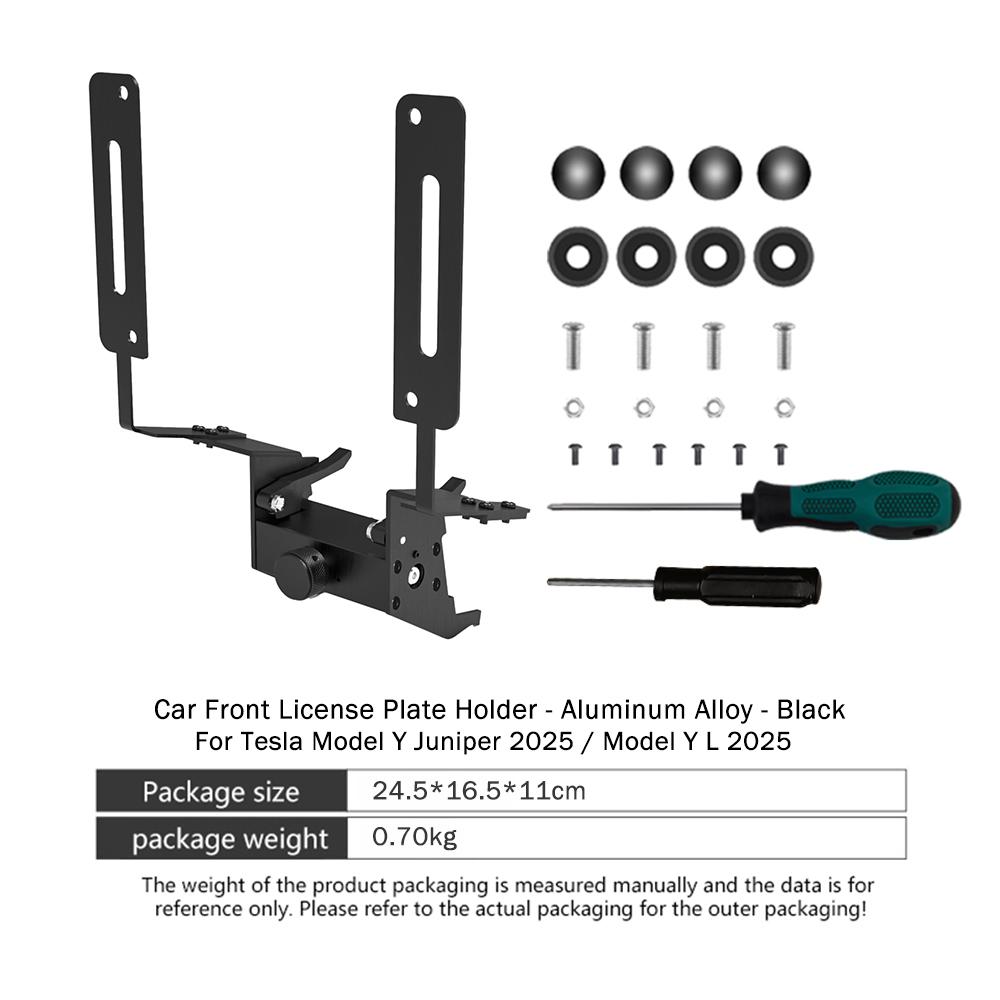 

Model Y Juniper License Plate Frame For Model 3 Highland Front License Plate Mount No Drill Anti-Theft Bracket Car Accessories For Model Y Juniper