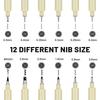 6/9/12 Pcs Needle Tube Fineliner Pens Art Waterproof Ink Drawing Needle Pens For Hand-Painting Comics Sketching And Drafting
