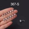 Piercing Naso Borchie Oro/Argento per Donne, Acciaio Chirurgico 20G Ipoallergenico Piercing Naso a L Ipoallergenico Gioielli Piercing con Zirconia Cubica