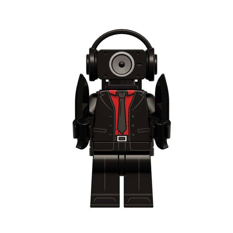 Building Block Toilet Man Monitoring Human Figure Titan Speaker And Tv Man Figure Assembly Play