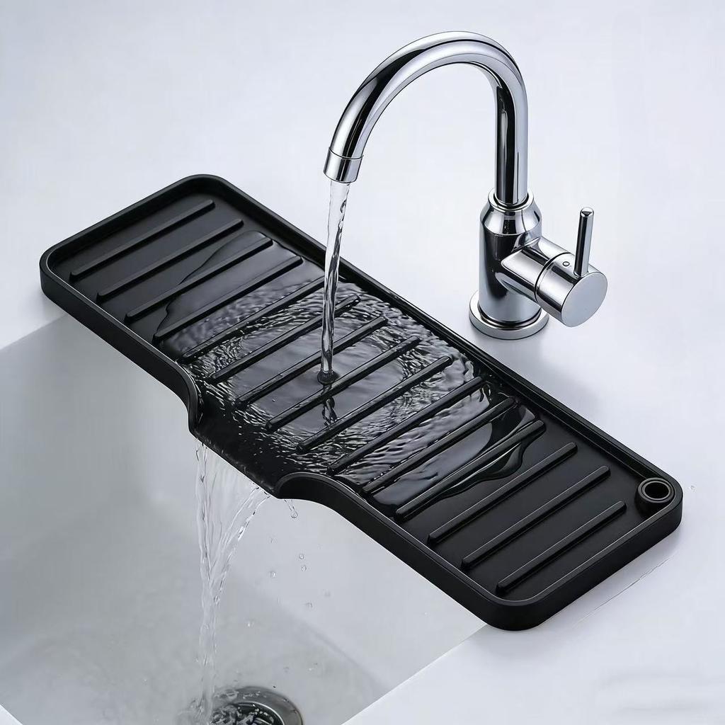 Long Size Silicone Soap Drain Pad Multifunctional Storage Mat Bathroom Soap Household Daily Storage Cushion  Soap Container